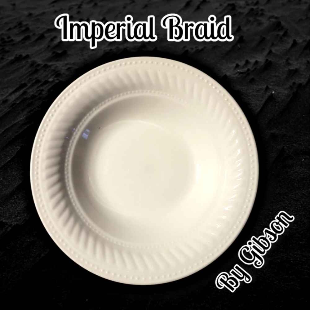Vtg 1 Soup/Cereal Bowl Imperial Braid By GIBSON DESIGNS
